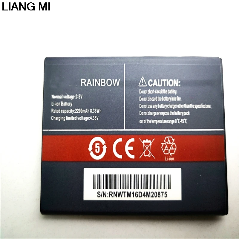 100% новый Cubot Rainbow Батарея 2200 мА/ч замена для смартфон с подставка телефона
