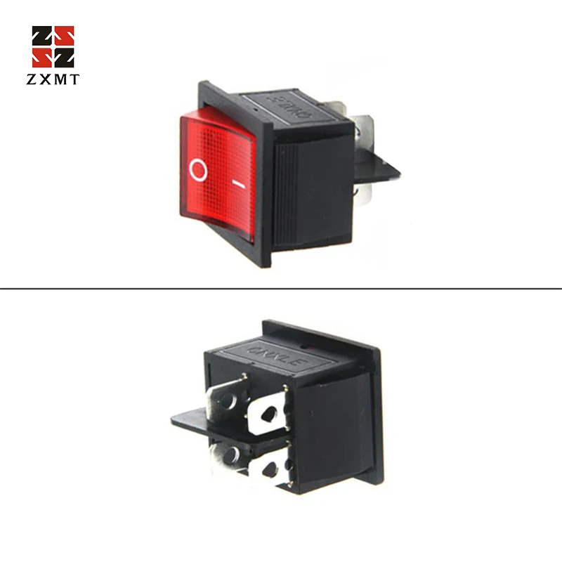 ZXMT 2 предмета кулисный переключатель DPST Вкл/Выкл 16 Amp 250 20 Ампер 125v 4-контактный Ec-2604