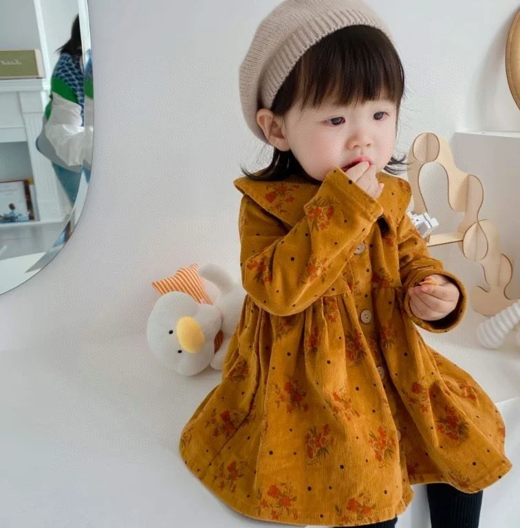 Baby Rompers 2020 New Winter WAWA Bran Infant Girls Dress Roupas Bebes Long Sleeve Boys Newborn Kids Clothing Cotton Jumpsuits | Мать и