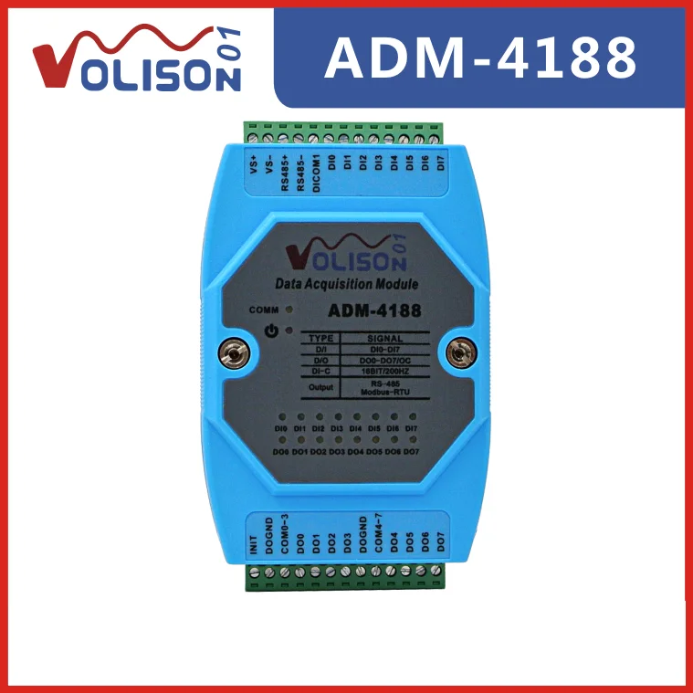 ADM-4188 8 цифровых входов выходов 8DI / DO модуль сбора данных RS485 MODBUS | Инструменты