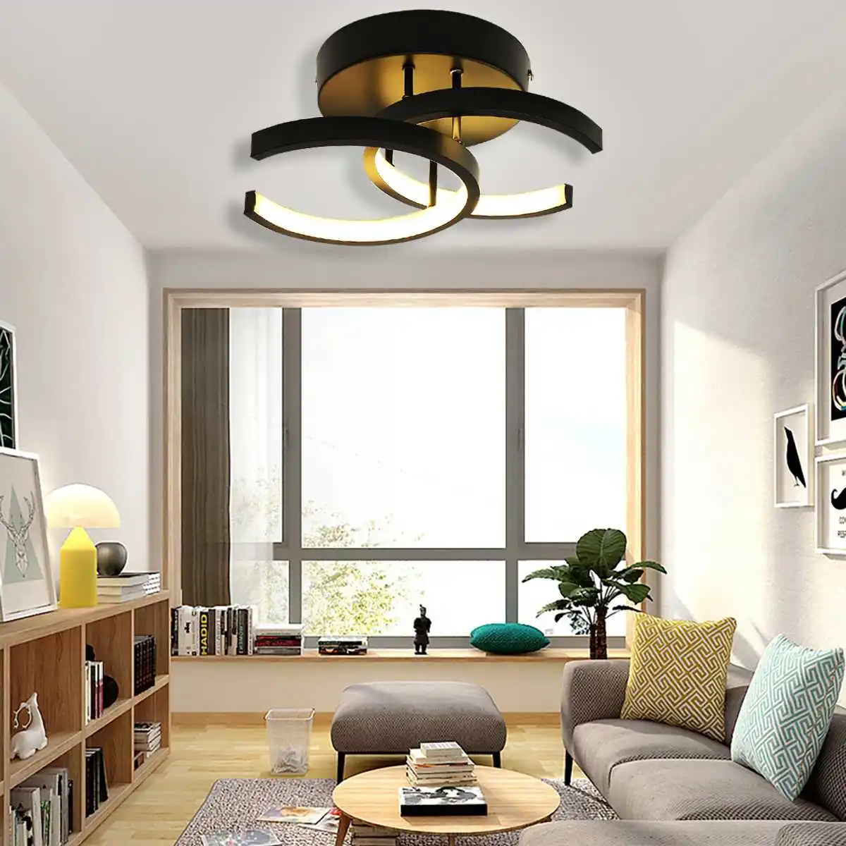 Lámpara de techo de Metal para el hogar, accesorios de iluminación regulables, acrílico, para interior, pasillo, entrada, pasillo, AC85-265V