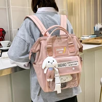 women sweet ladies japanese ita backpack double waterproof kawaii pink schoolbag for teen girls shoulder backpacks cute bagpack