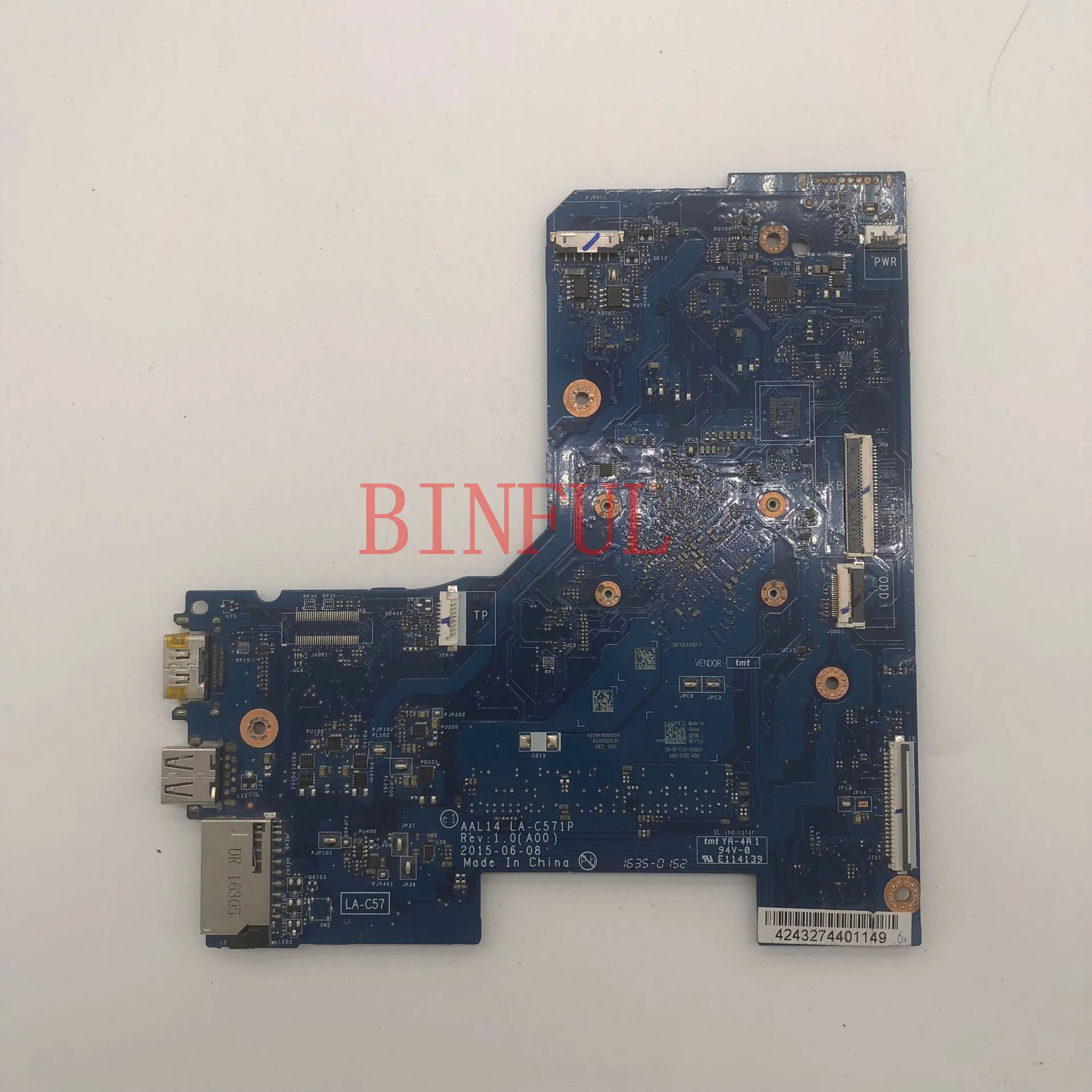 Высокое качество для 15 5000 5552 LA-C571P ALL14 CN-0F77J1 0F77J1 F77J1 с SR29E N3700 материнская плата с процессором для ноутбука полностью протестирована
