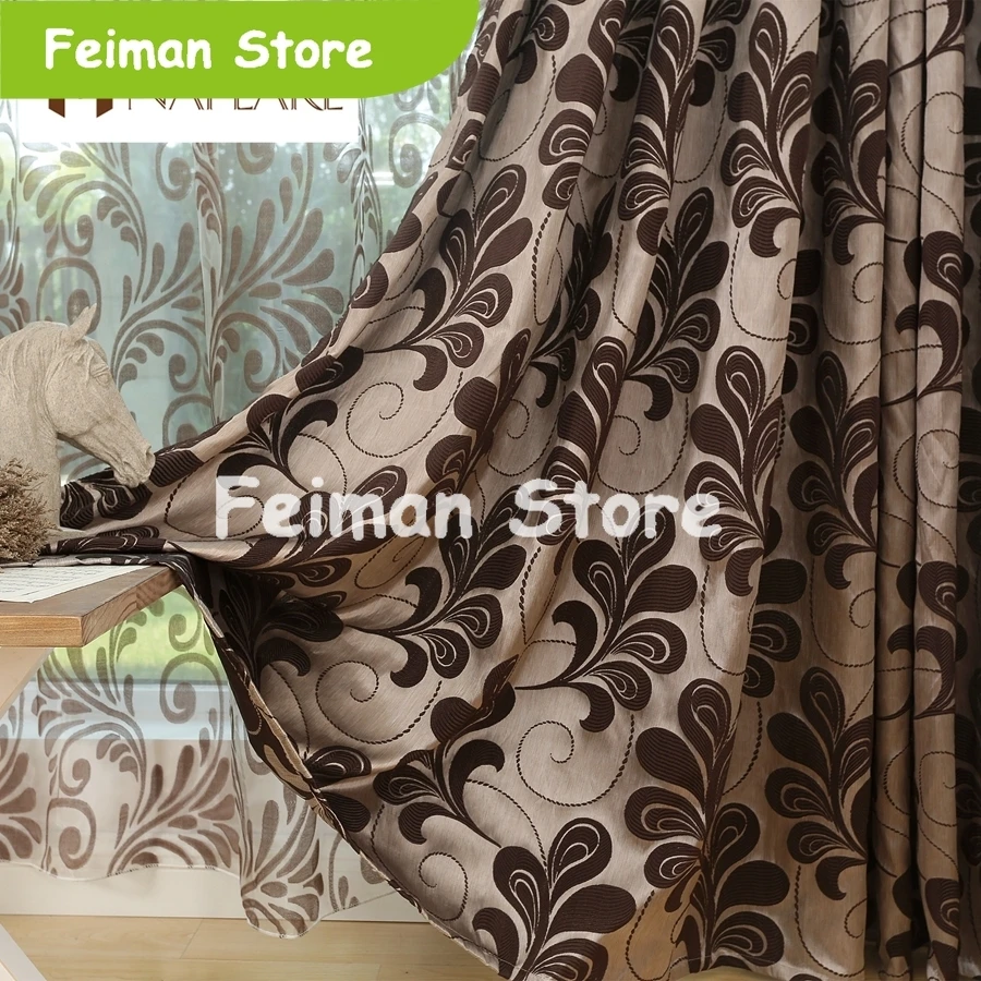 Деревенский стиль обработки окон 3d шторы с тюлем Кухонная дверь украшение для