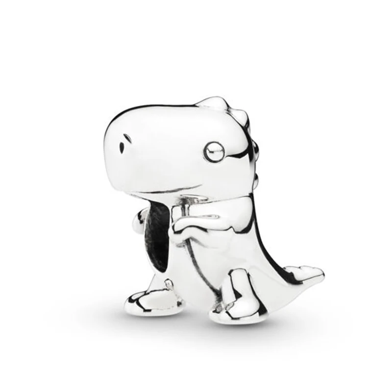 

100% 925 Sterling Silver Dino the Dinosaur Charm Animals Charms Fit Original Bracelet Diy Jewelry
