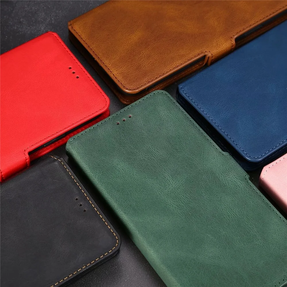 

Ultra Thin Leather Flip Cover Wallet Case for iPhone 11 Pro XS Max XR X 8 7 6s 6 Plus 5 5S SE Card Slots Folio Coque Stand
