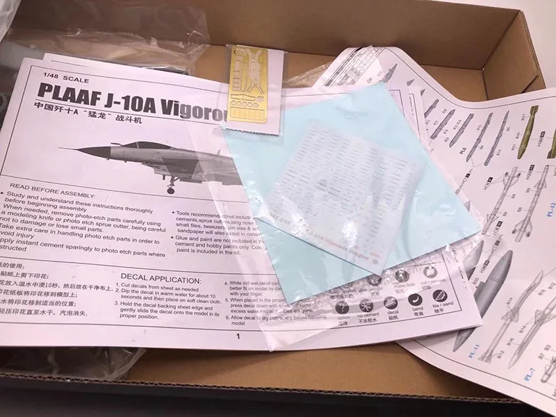 1:48 китайский J-10A Raptor Истребитель сборка с трёхмерными чертёжами | Игрушки и хобби