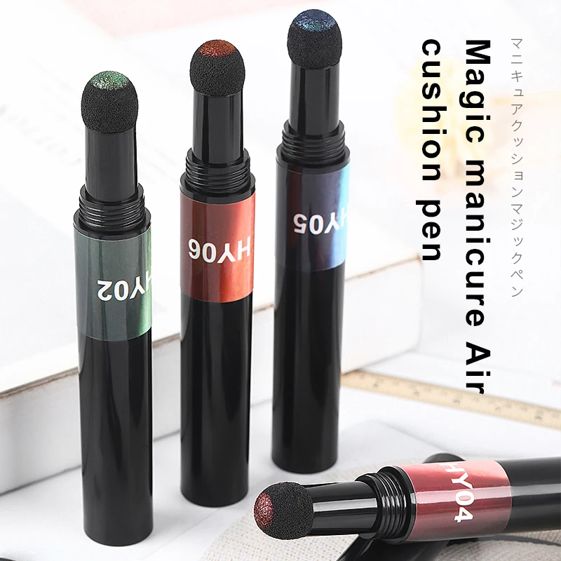 Новейший воздушный Хамелеон для ногтей Волшебная пудра ручка Блестящий