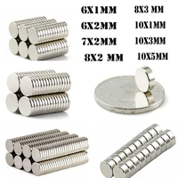 mini small round magnet 6x1 6x2 7x2 8x1 8x2 8x3 10x110x3 10x5mm neodymium magnet permanent ndfeb super strong powerful magnets