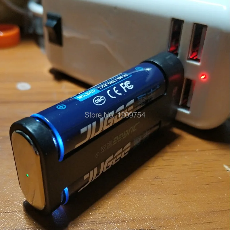 Литий ионный аккумулятор jugee 2 шт. 1 5 В 2000 мА · ч литий Аккумулятор AA usb 3000 МВтч + USB