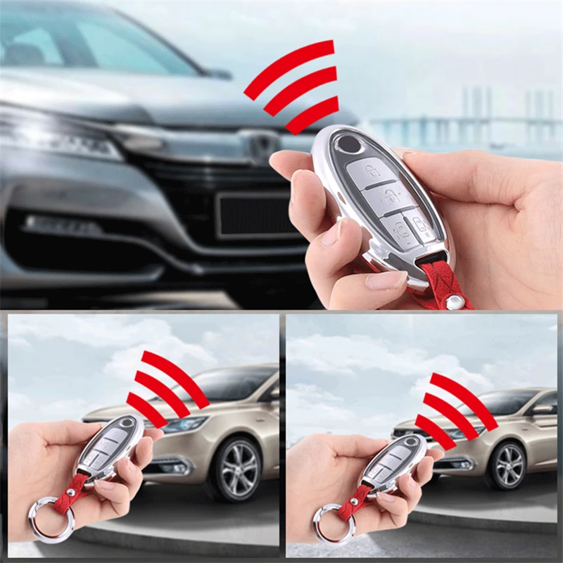 Чехол для ключа автомобиля чехол ключей флип мех Nissan Teana Tiida X-Trail Juke Qashqai Micra Pulsar Tidda