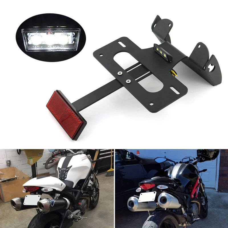 Подходящий для Ducati Monster 659 696 795 796 1100 evo все годы задний крыло в порядке Устранитель