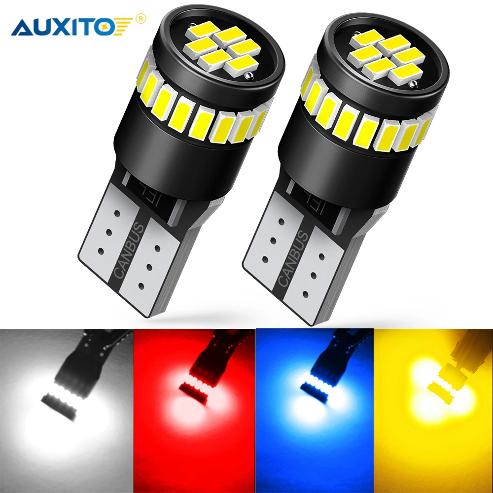 AUXITO 2x T10 W5W Led Canbus автомобильный интерьерный светильник для Toyota RAV4 Camry Auris Avensis Land