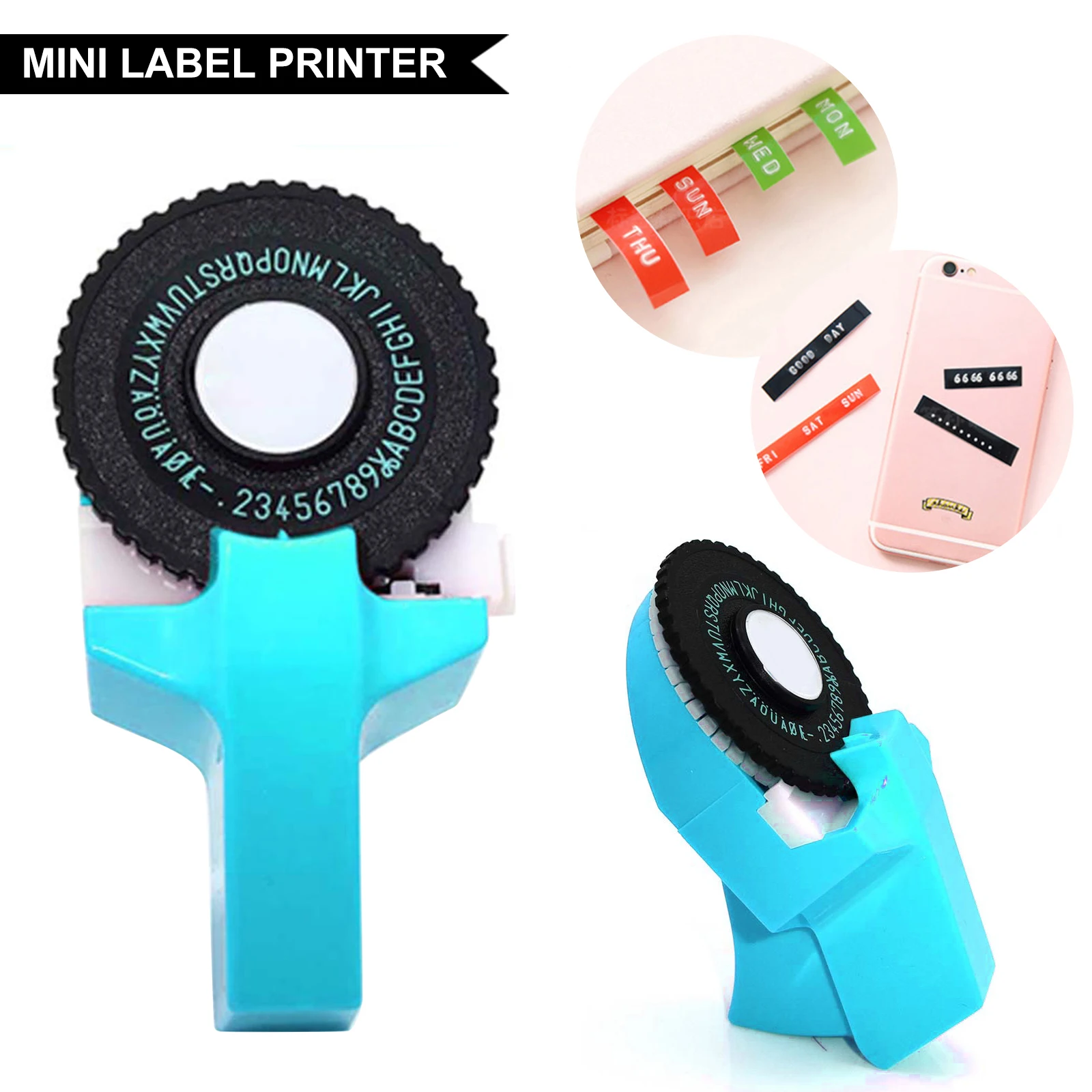 

Manual Label Maker Handheld Mini Label Printer for Business Home Office Practical DIY Crafting Supplies Tools