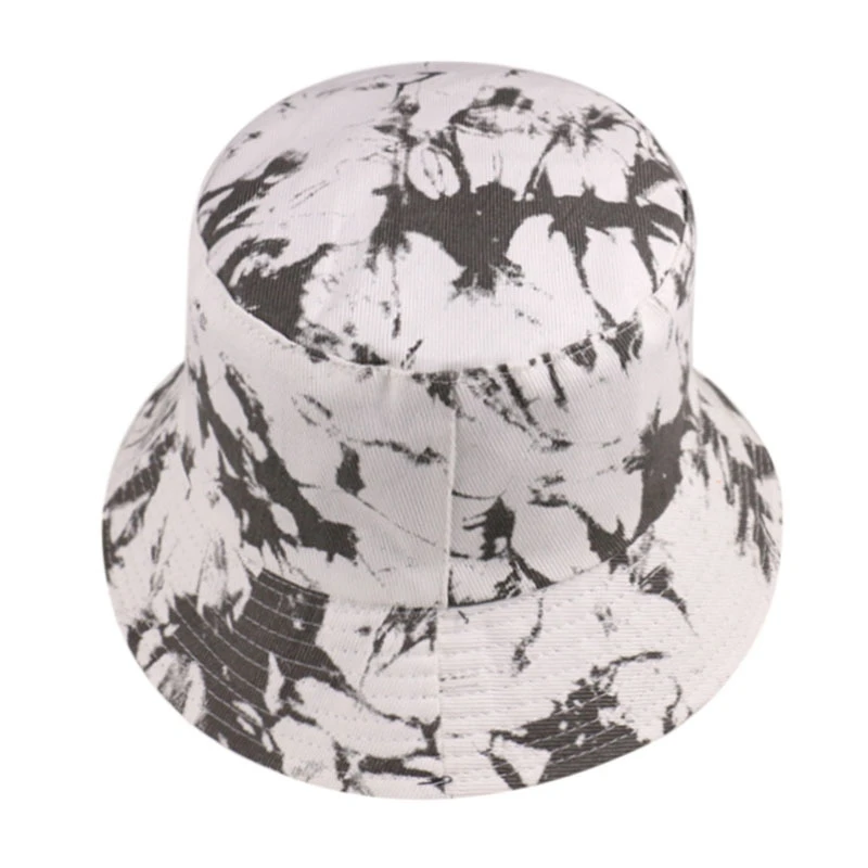 

Double sided Gradient Flat Top Hip Hop Fashion Fisherman'S Hat Unisex Shade Summer Korean Version Basin Cap Beach Tie dye Hat