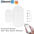 Умный дверной датчик tuya, bluetooth приложение, управление, окно, дверь, детектор состояния, сигнализация, работает с Умной жизнью, tuya, bluetooth шлюз, нужен