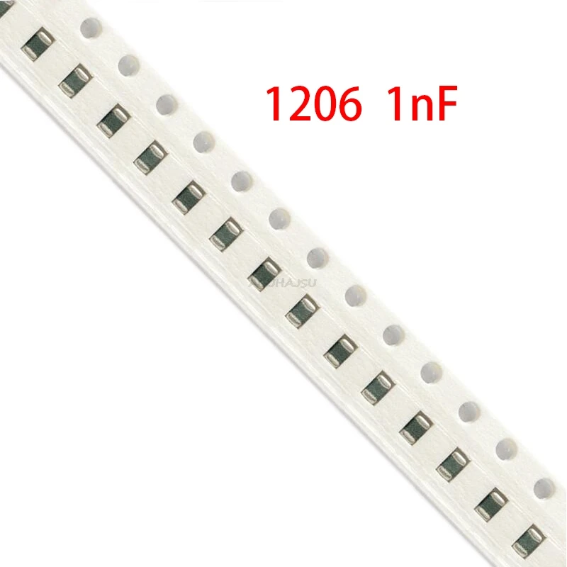 100pcs 1206 SMD capacitor 50V 22P 33P 47P 100P 220P 330P 470P 1NF 2.2NF 4.7NF 10NF | Электронные компоненты и
