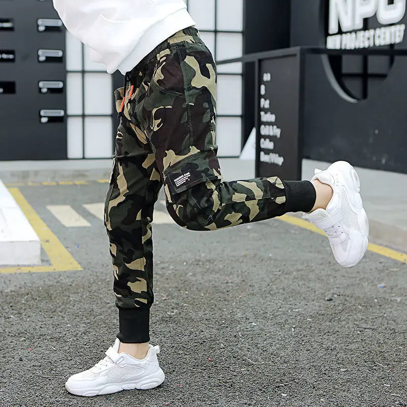 Брюки-карго унисекс с эластичным поясом на Возраст 3-14 лет