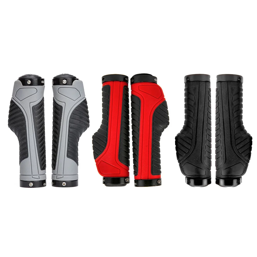 

1Pair Rubber Bike Grips Bicycle Handles Grips Anti-Skid Comfortable Lock Mtb Grips Cycling Handlebar Grips Bicycle Parts