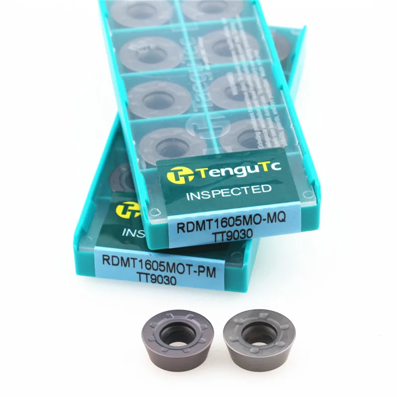 

10PCS RDMT1605 MO MQ MOT PM TT9030 Milling Blade Carbide Cutting Lathe Tool
