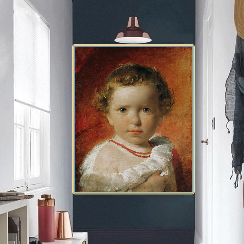 Citon Фридрих фон Амерлин 》 Портрет Принцессы Каролин Лихтенштейн в возрасте