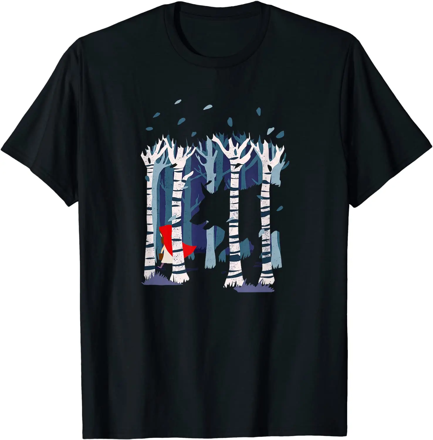 

Little Girl with Wolf T-Shirt Men's T-shirt