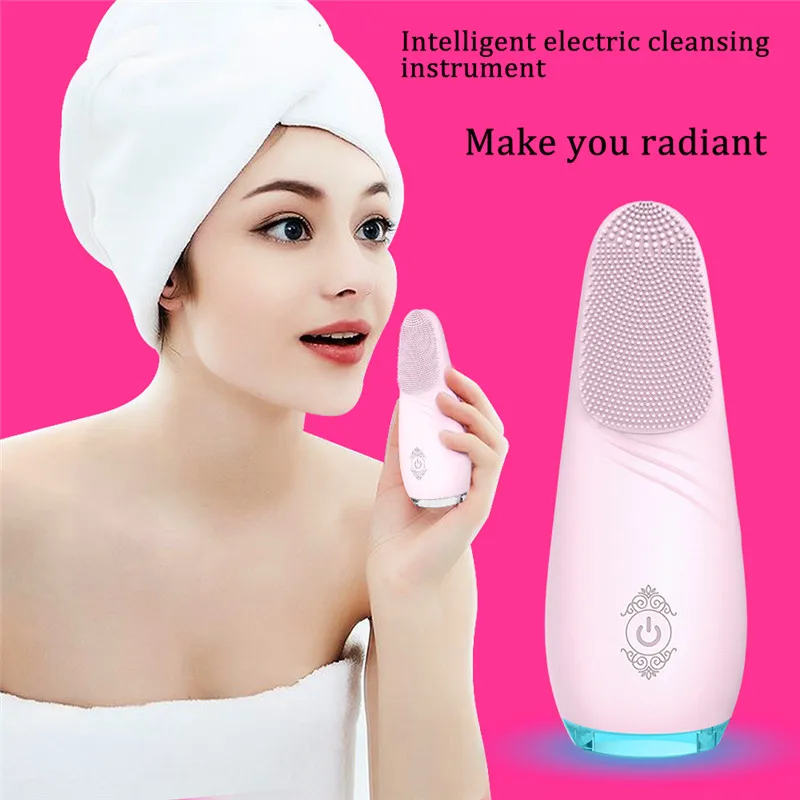 Новый силиконовый Электрический Очищающий Инструмент с беспроводной зарядкой