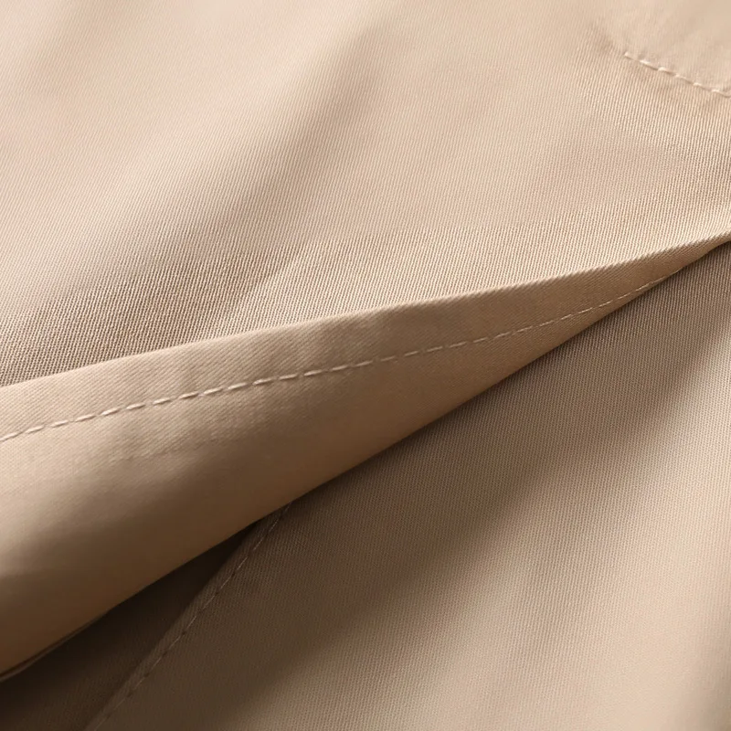 

Coat woman new suit brought double-breasted paragraph dust coat grows in cultivate one's morality show thin women dress coat