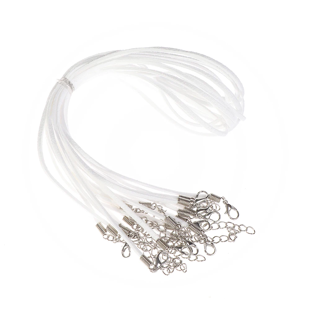 10 шт. 2 7 мм кожаный регулируемый плетеный брелок ручной работы фурнитура для