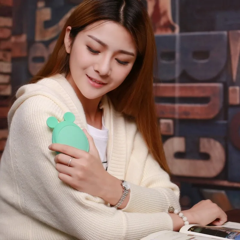 

New Simple and Cute Pink Rabbit Blue Mouse Mobile Power Hand Warmer Charging Treasure Usb Mobile Phone Fast Charging Warm Baby