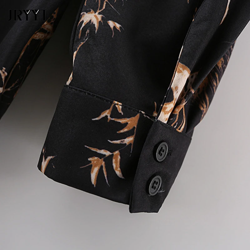 

Women's Early Autumn Printed Single-breasted Blouse Long Sleeve Tie Dye Buttop Up Shirts High Street Casual Loose Top Ladies New