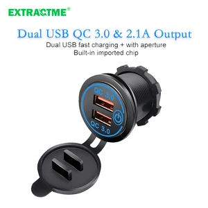 cigarette lighter socket car usb 12v 24v cigarette powerful lighters qc3 0 fast charging phone ipad charge electronics accessor free global shipping