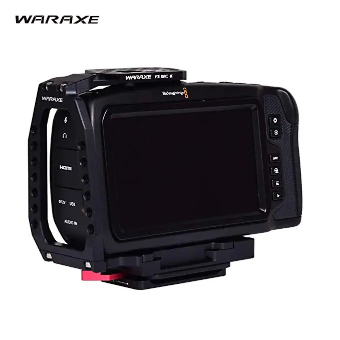Клетка WARAXE BMPCC 4k встроенная QR пластина подходит для Arca Swis полная клетка