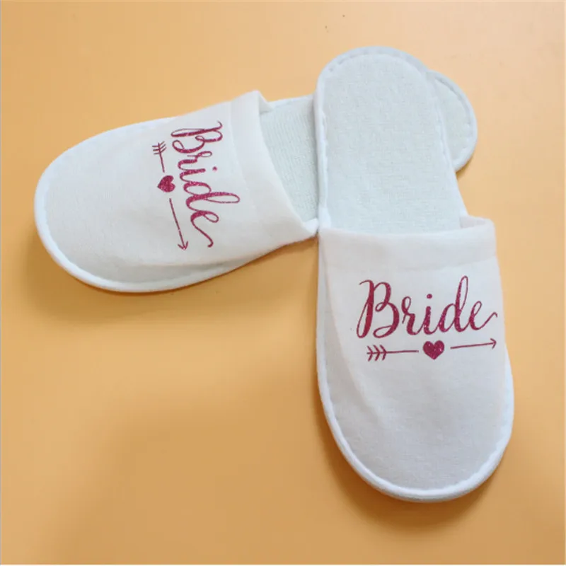 Одноразовые Свадебные украшения для подружки невесты мягкие тапочки спа салонов