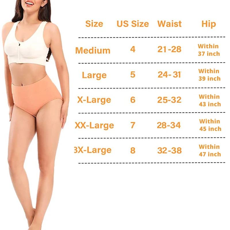 

Underwear Women Panties Set Cotton Soft Stretch Lingerie Breathable Briefs Female Full Coverage Panty No Muffin Top 5pcs/Lot