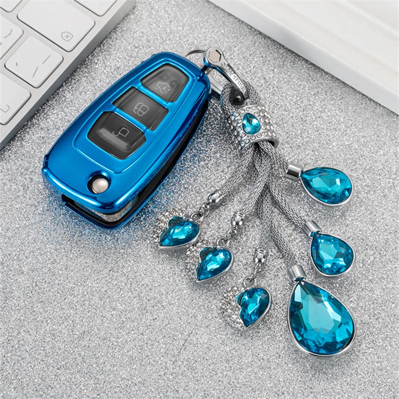 Полный Чехол мягкий TPU чехол для ключей автомобиля для Ford Ranger C-Max S-Max Focus Galaxy Mondeo Transit Tourneo Заказные Аксессуары для автомобилей
