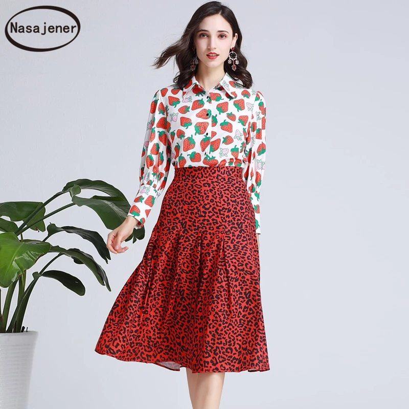 Милый Элегантный Модный осенний костюм женская рубашка с длинными рукавами и