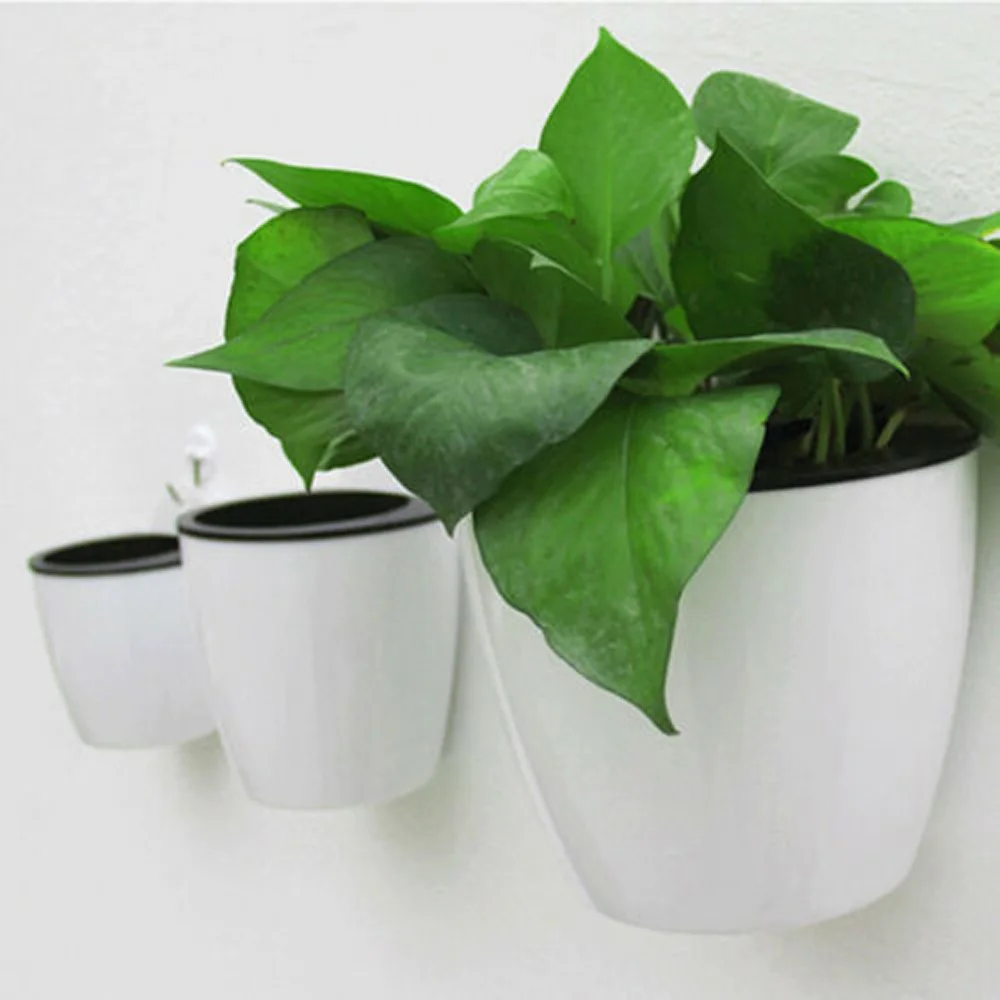 

Plant Flower Pot Holder Container Round Planter Hanging Home Garden Window