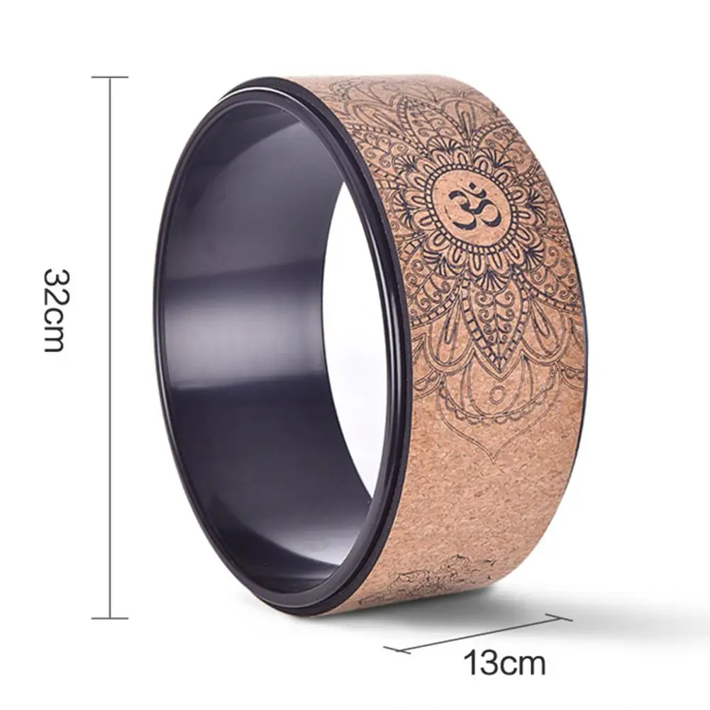 Колесо для фитнеса йоги натуральная пробка полые улучшения спины сгибания