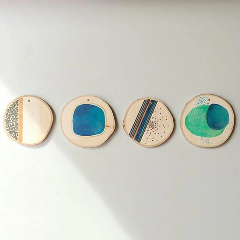 10 шт./лот необработанные круглые деревянные ломтики диски для дома свадьбы