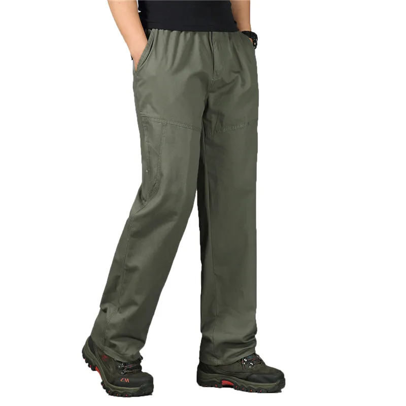 Фото Мужские брюки-карго высокого качества большие размеры мужские повседневные