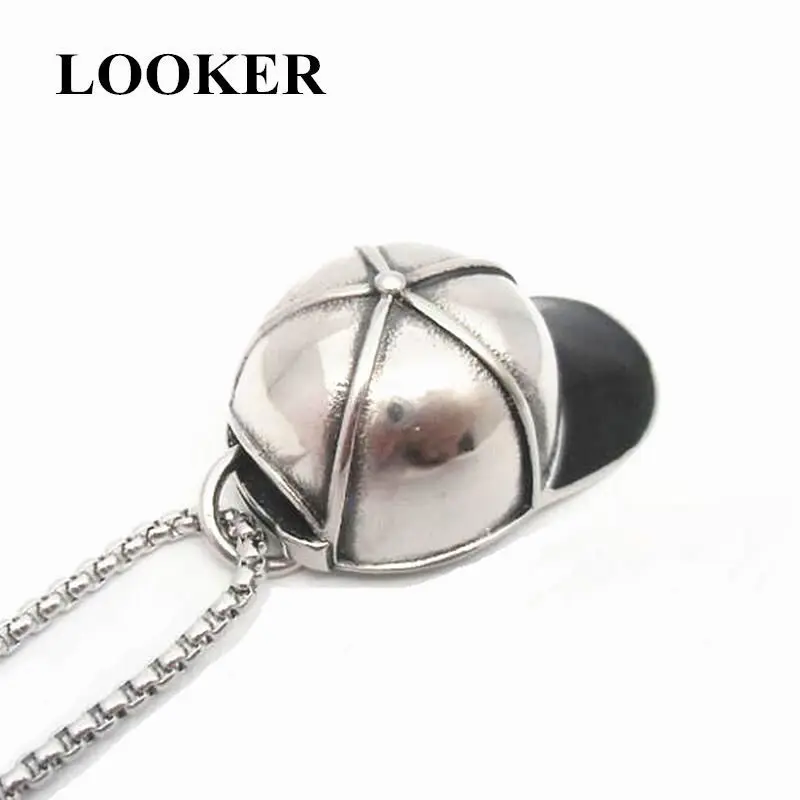 LOOKER Мужская винтажная 3d спортивная бейсболка из нержавеющей стали подвеска с