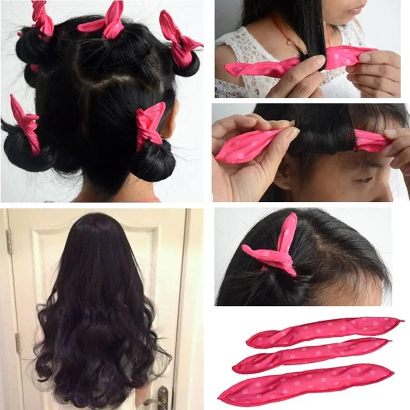 10PCS Soft Hair Curler Roller Curl Bendy Rollers DIY Magic Curlers Tool Styling Foam and Sponge Curling |