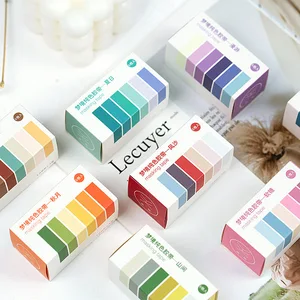 6 рулоновкомплект Ретро красочная лента Washi сказочной сплошной цвет серии изоляционная лента для художественного оформления ногтей, ручная работа Скрапбукинг планировщик канцелярские принадлежности