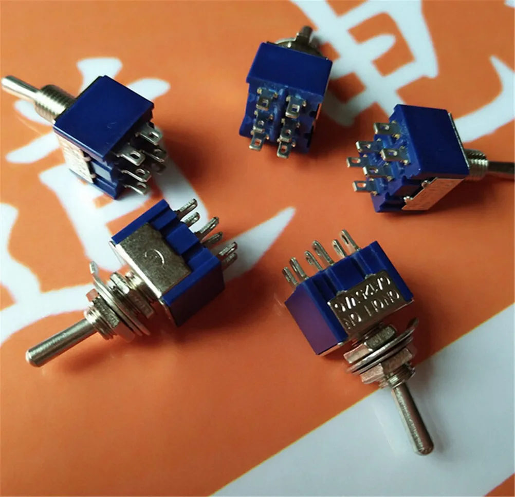 ZLinKJ 5 шт./лот AC 125V/6A ВКЛ-ВЫКЛ 3-контактный 3-позиционный мини-выключатель |