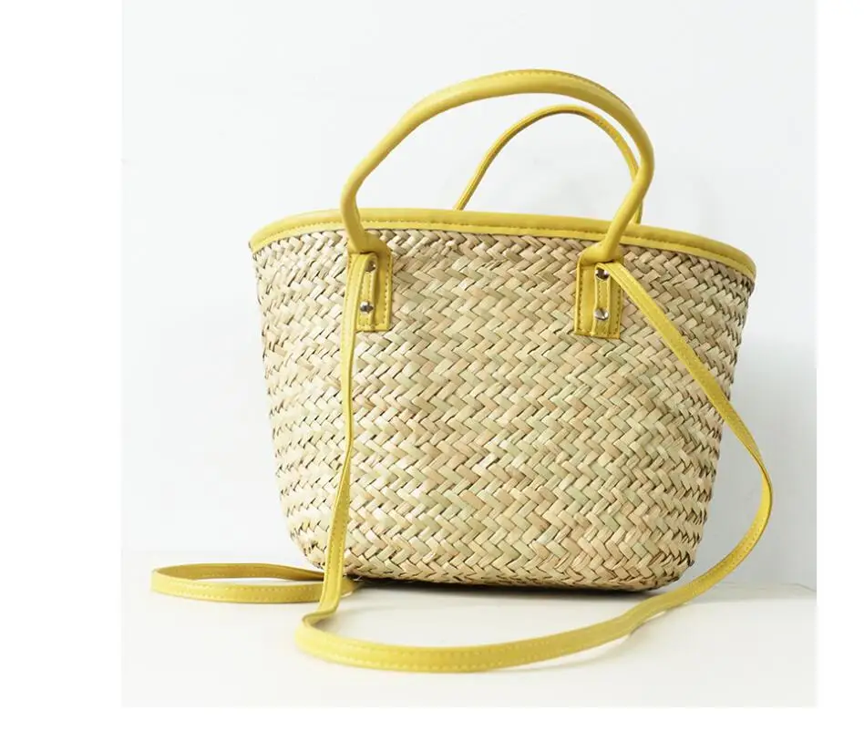 

2021 New summer portable sloping straw bag idyllic holiday beach lady bag