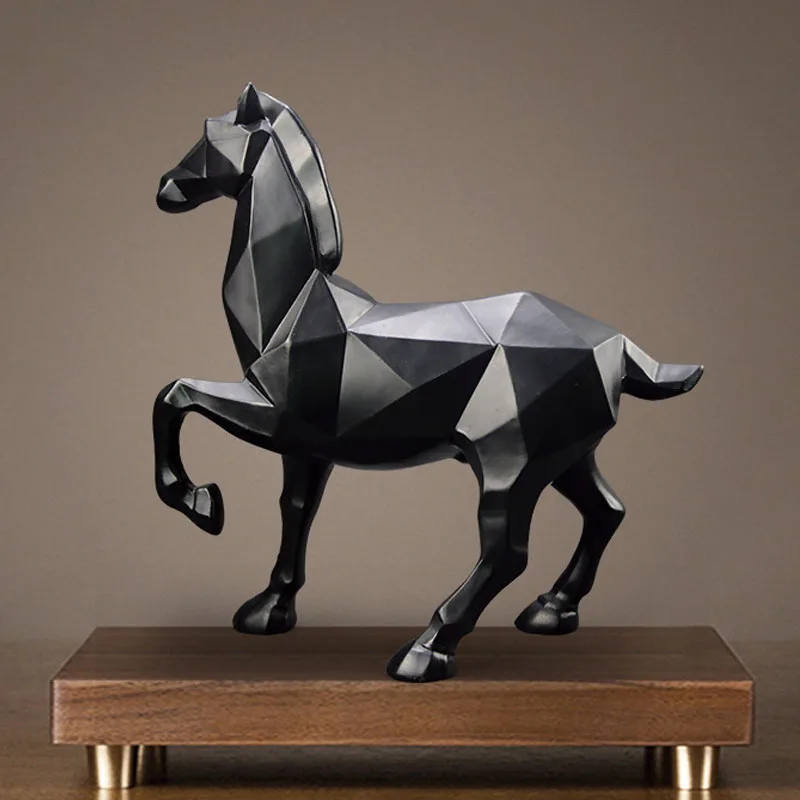 Фабричное производство фигурки животных Смола фэн-шуй украшения лошадь