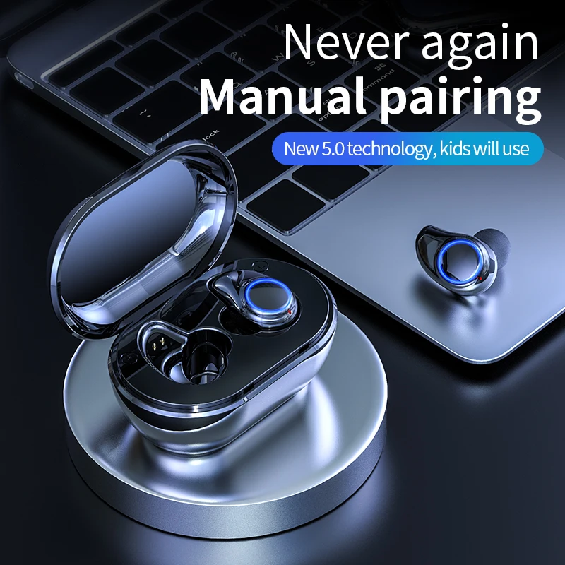 A1 Bluetooth настоящие беспроводные наушники мини спортивные наушники-вкладыши с