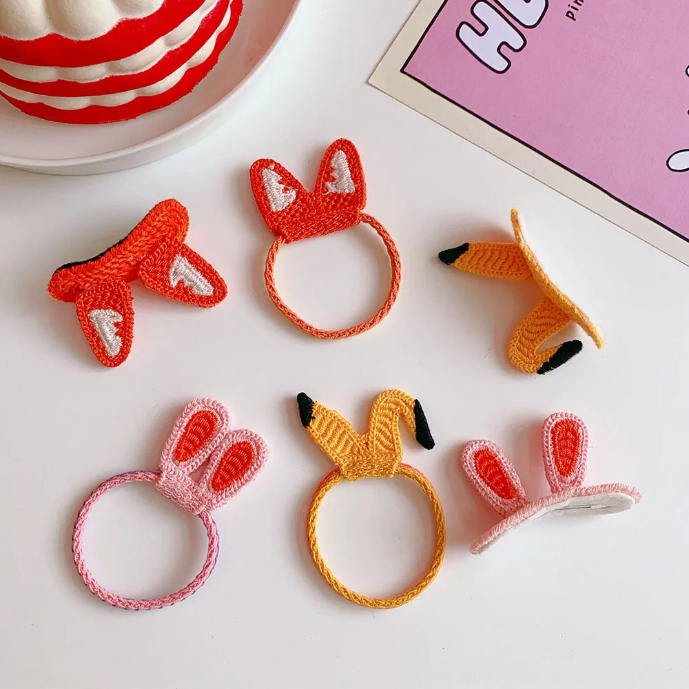 1 комплект заколки для девочек милые Мультяшные животные фрукты цветные волос