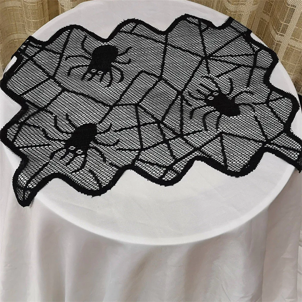 1 шт. кружевная Вязаная скатерть в виде паутины|Скатерти| |